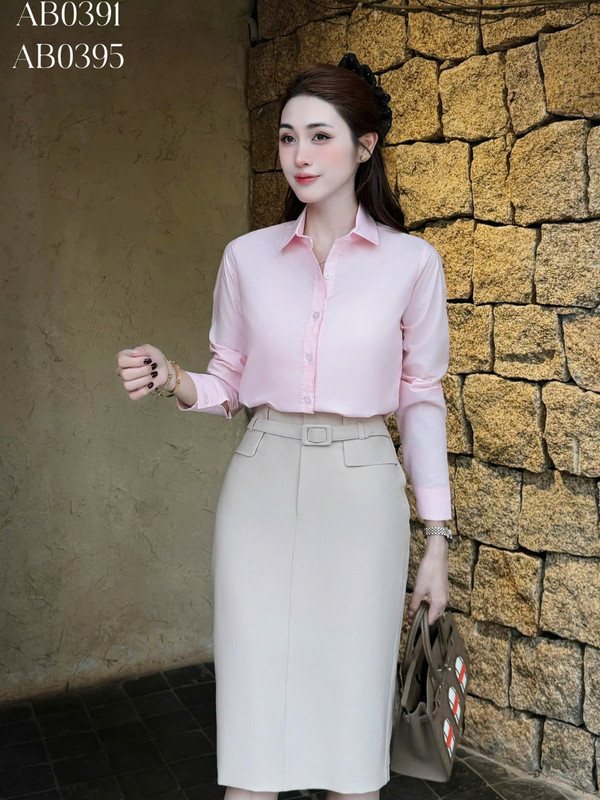SƠ MI CƠ BẢN TAY DÀI AB0391