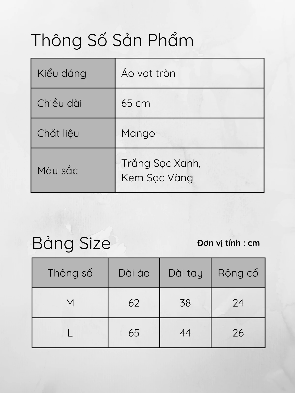 ÁO VẠT TRÒN TK0052