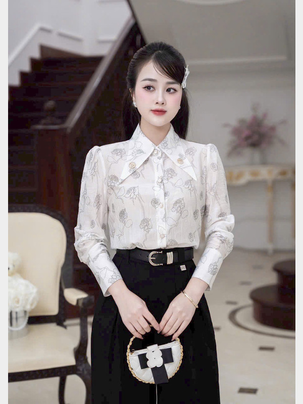 ÁO SƠ MI TƠ DÀI TAY AL0944