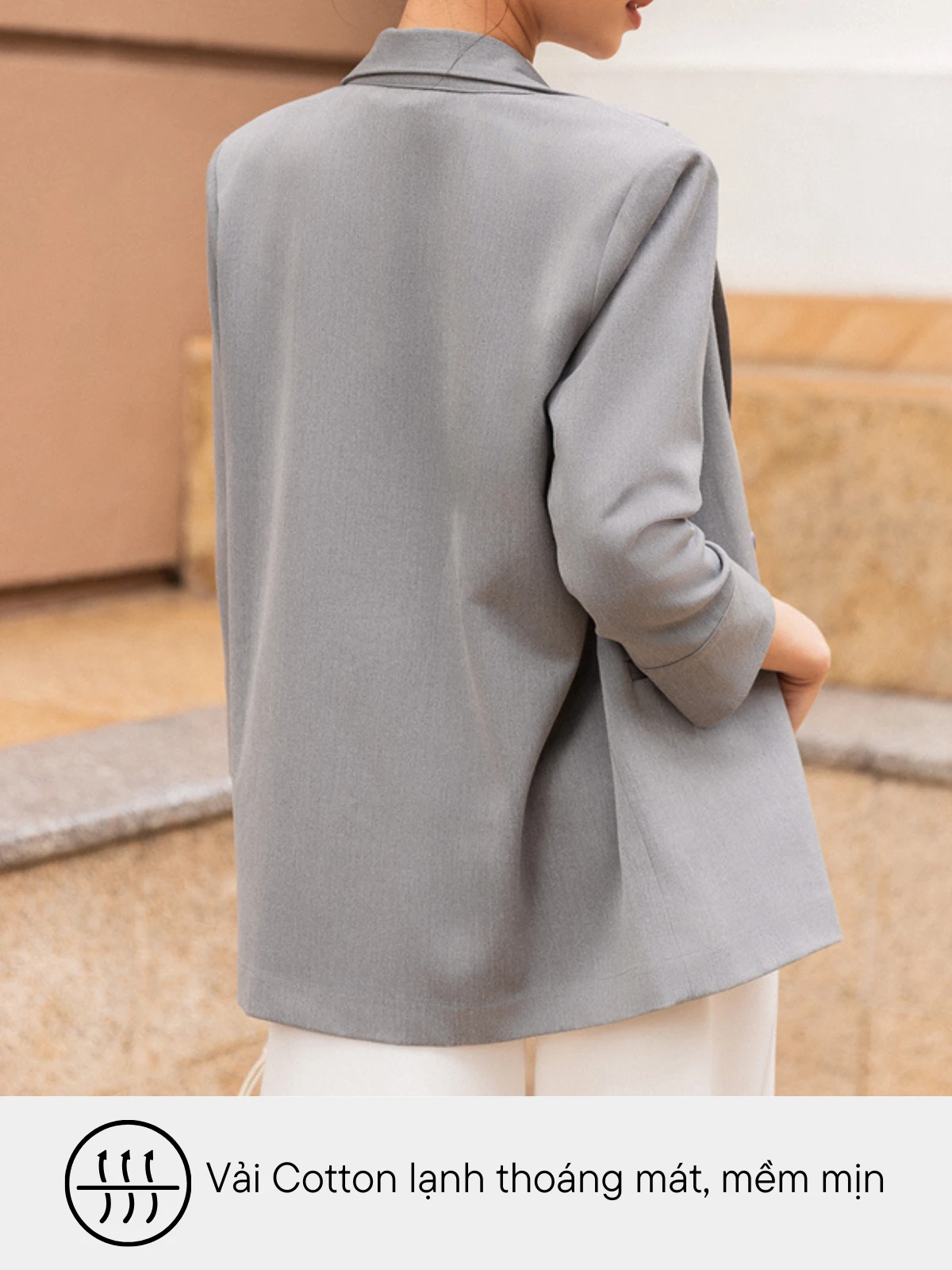 ÁO BLAZER FORM RỘNG CƠ BẢN AB0363