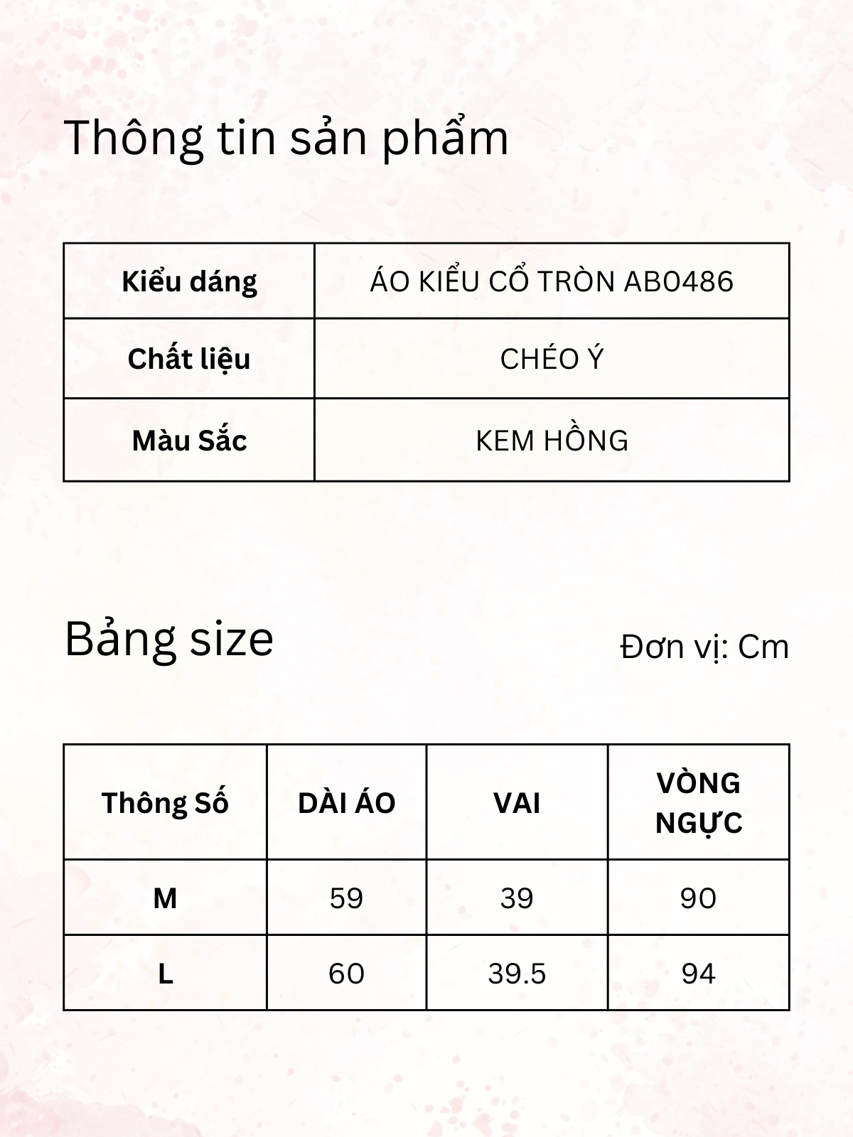 ÁO KIỂU CỔ TRÒN AB0486
