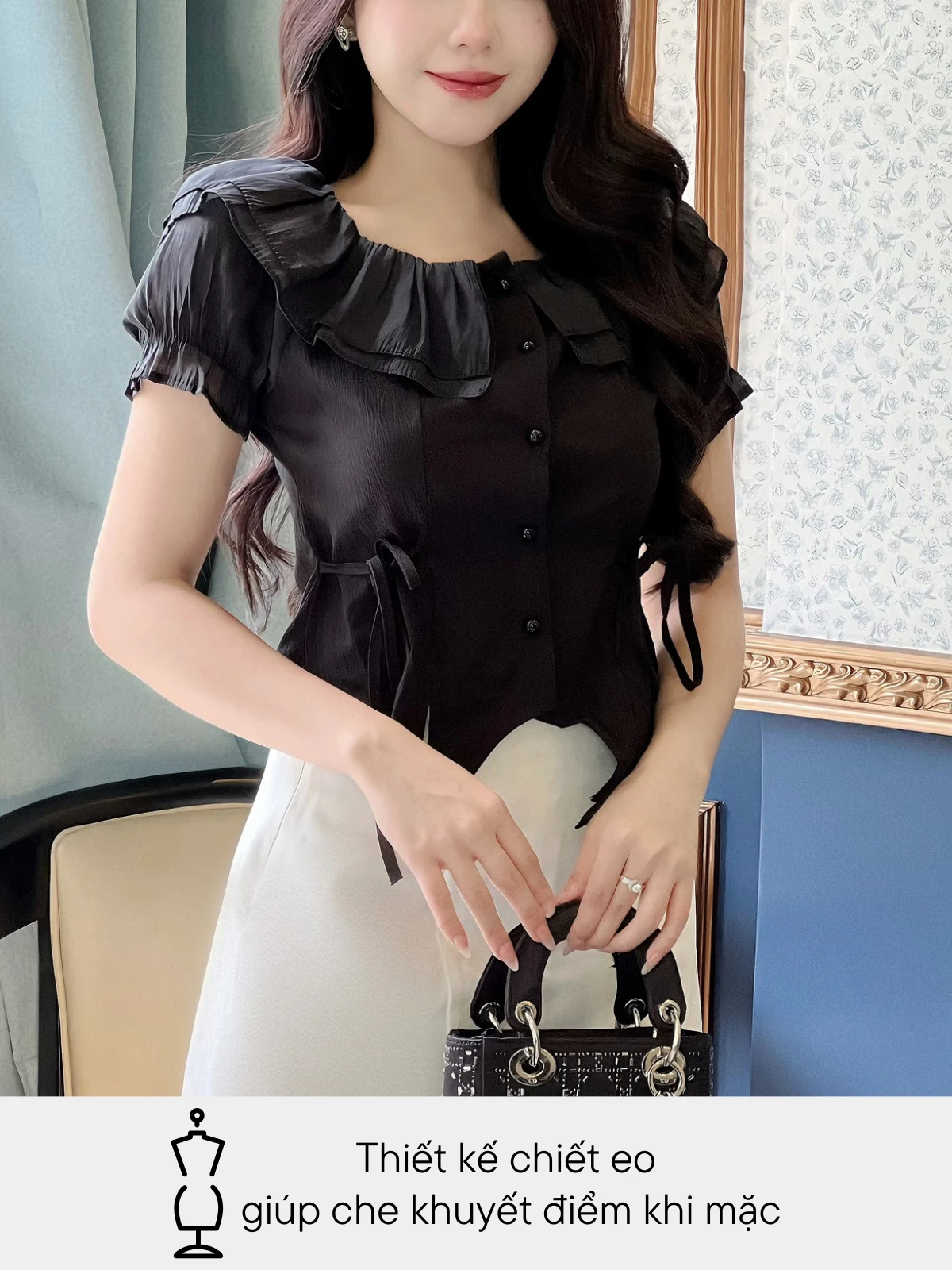 ÁO PHỐI CÚC NGỌC TRAI AL0709