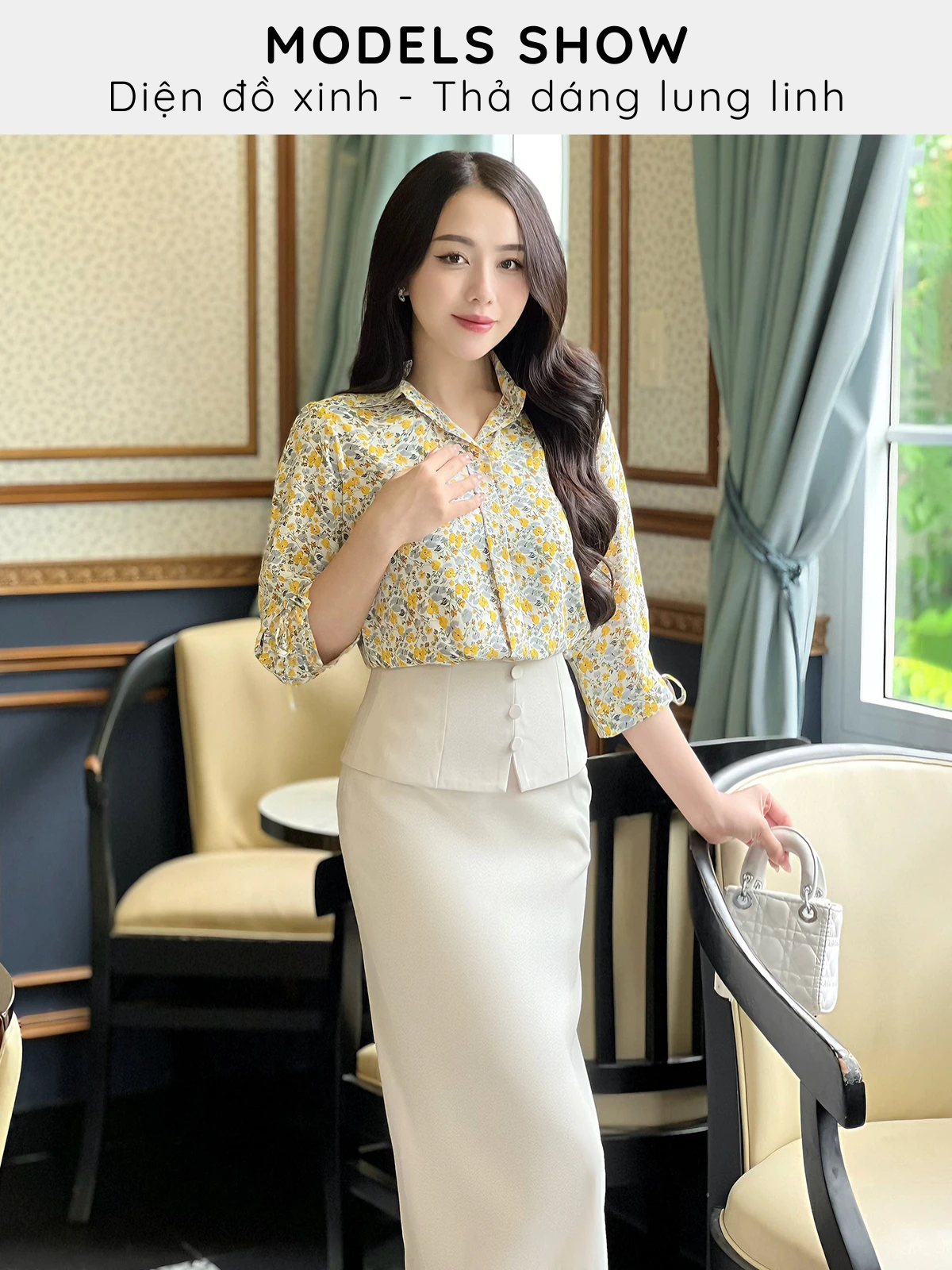 ÁO HỌA TIẾT BÔNG AL0679
