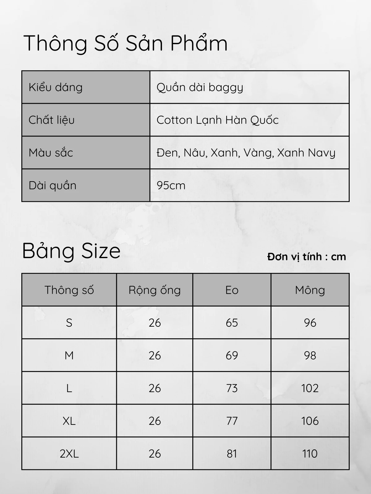 QUẦN DÀI BAGGY AB0340