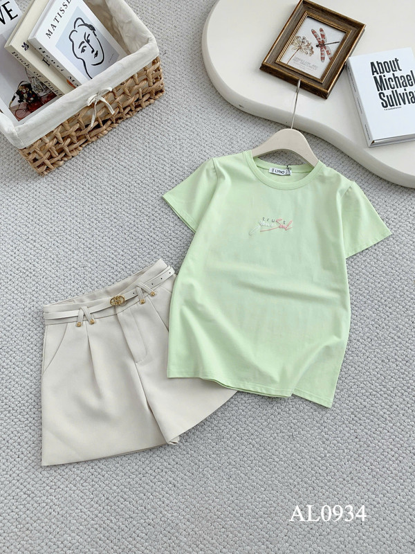 ÁO THUN NGẮN TAY FORM VỪA AL0934 Xanh Lá