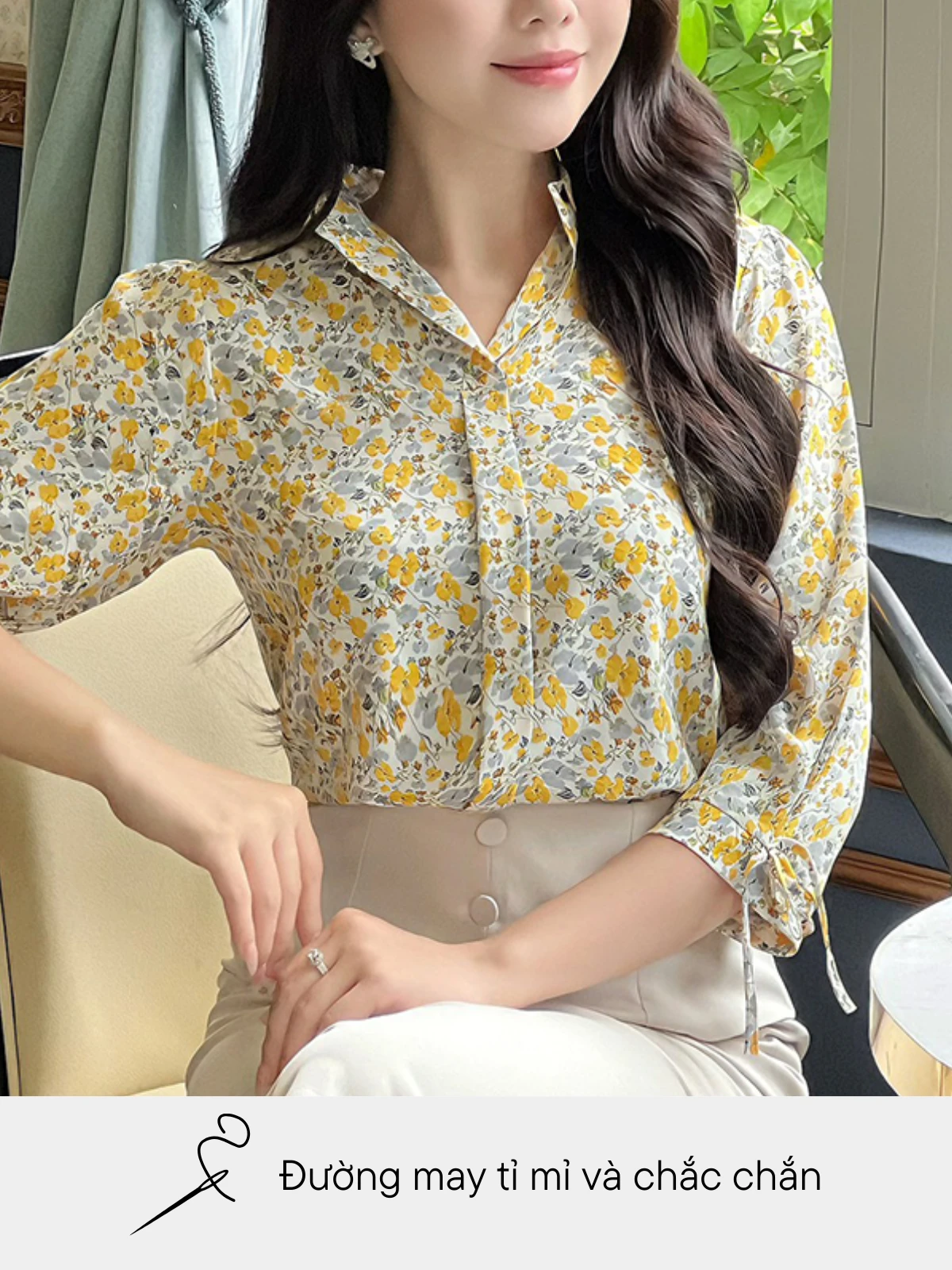ÁO HỌA TIẾT BÔNG AL0679