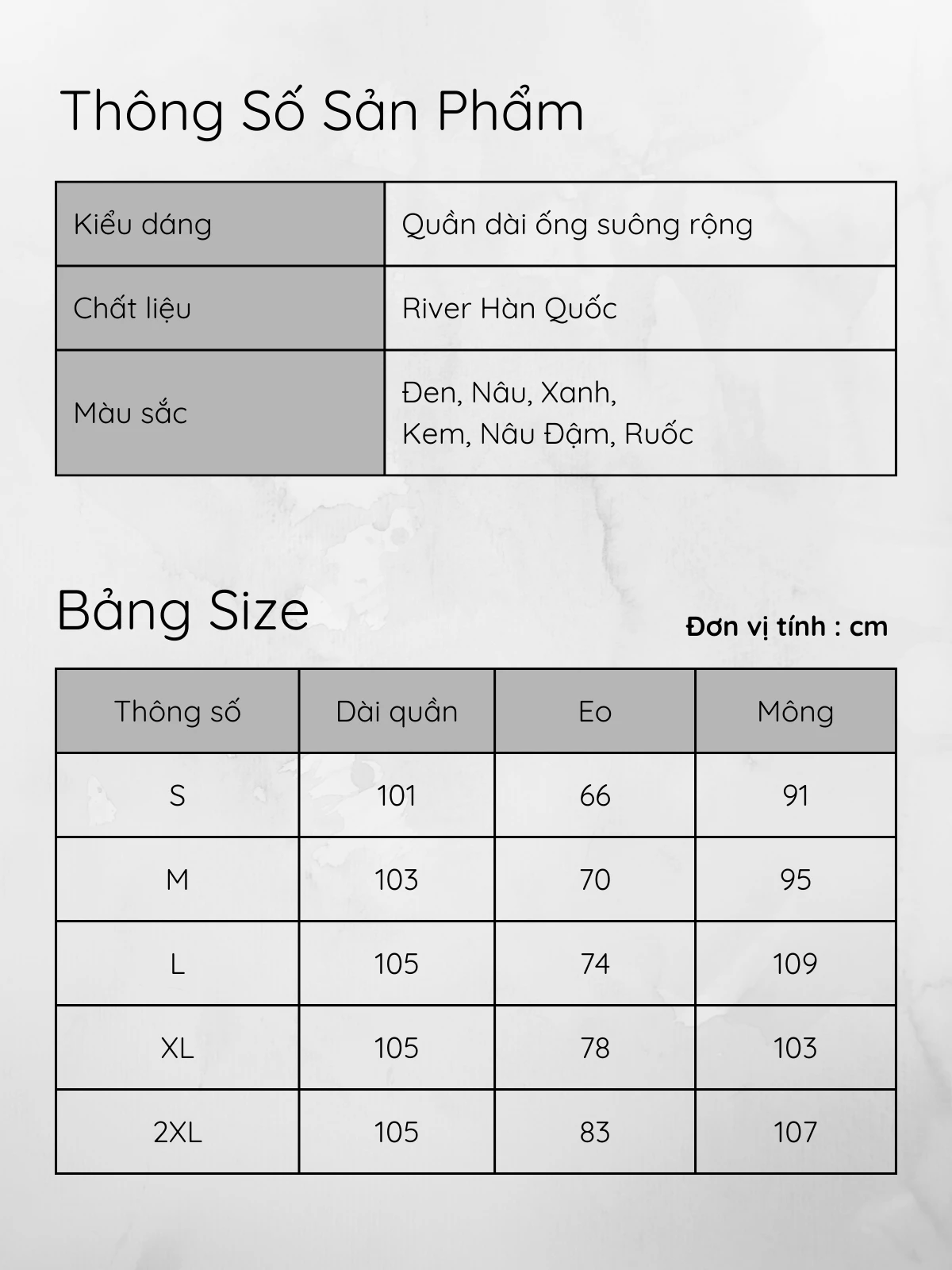 QUẦN DÀI ỐNG SUÔNG RỘNG AB0344