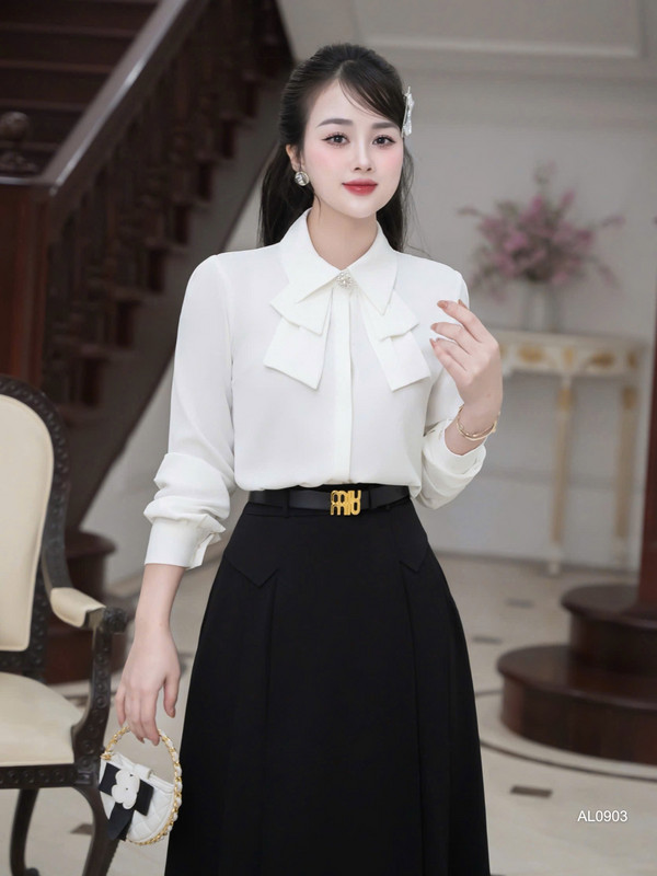 ÁO SƠ MI CỔ KIỂU TAY DÀI AL0903