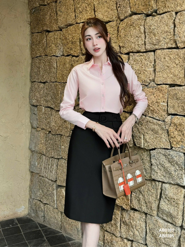SƠ MI CƠ BẢN TAY DÀI AB0391