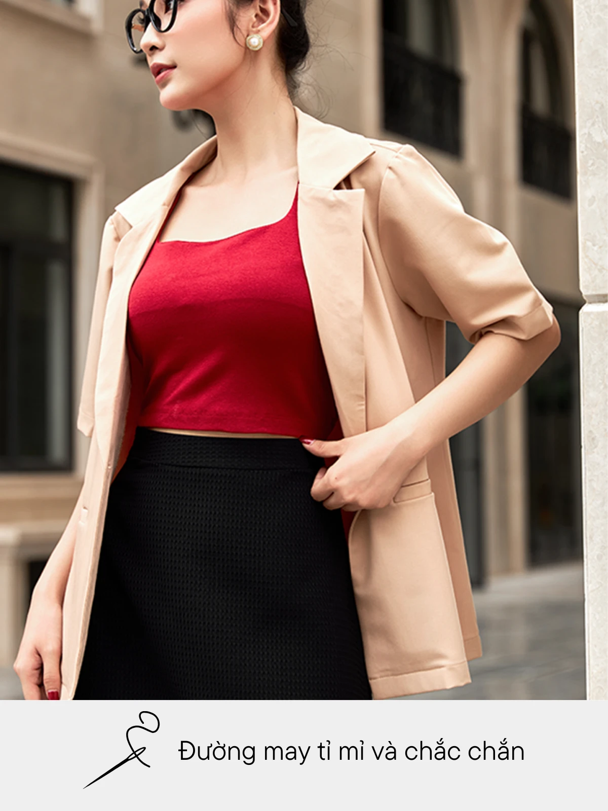 ÁO BLAZER FORM SUÔNG CƠ BẢN AB0430