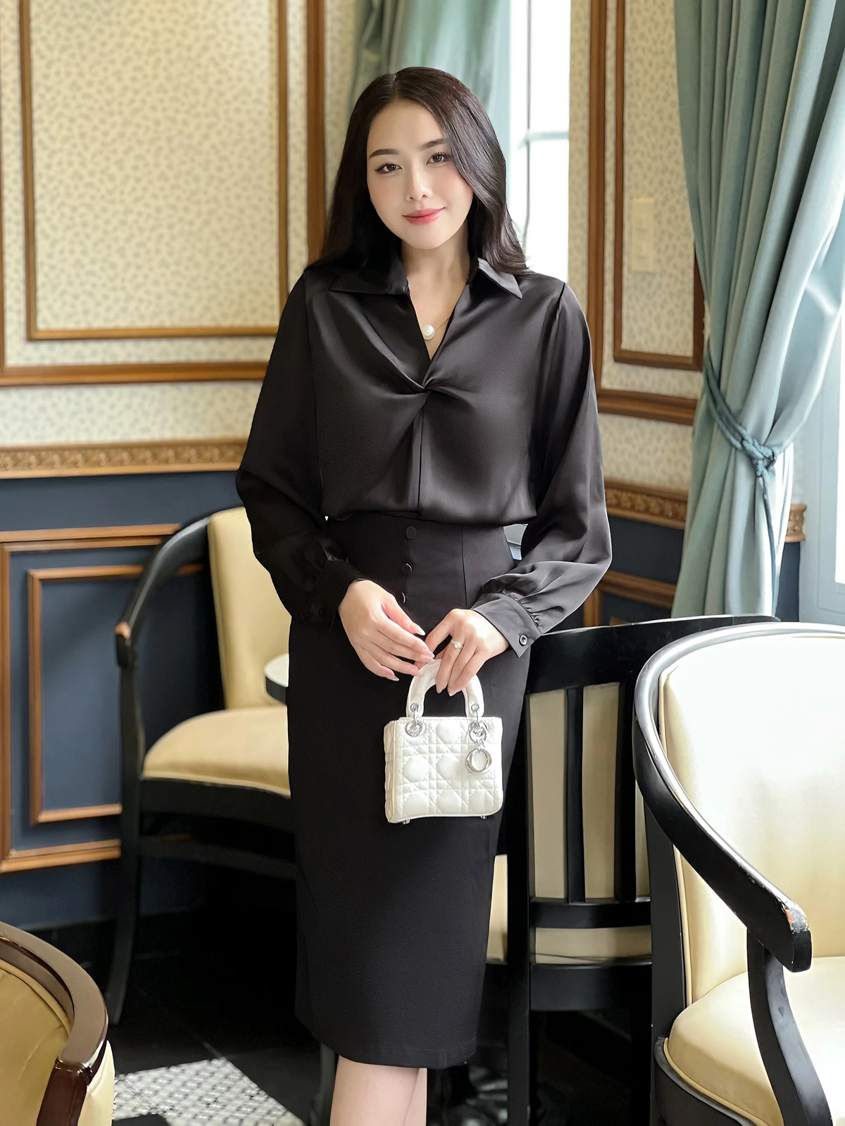 CHÂN VÁY 3 NÚT KẾT AL0661