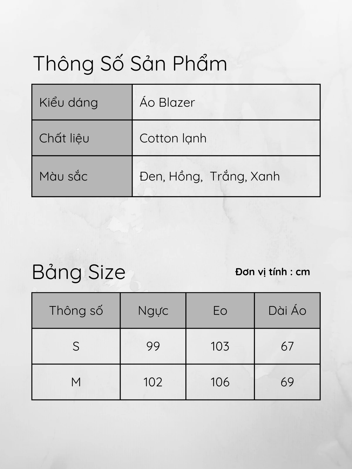 ÁO BLAZER FORM RỘNG CƠ BẢN AB0363