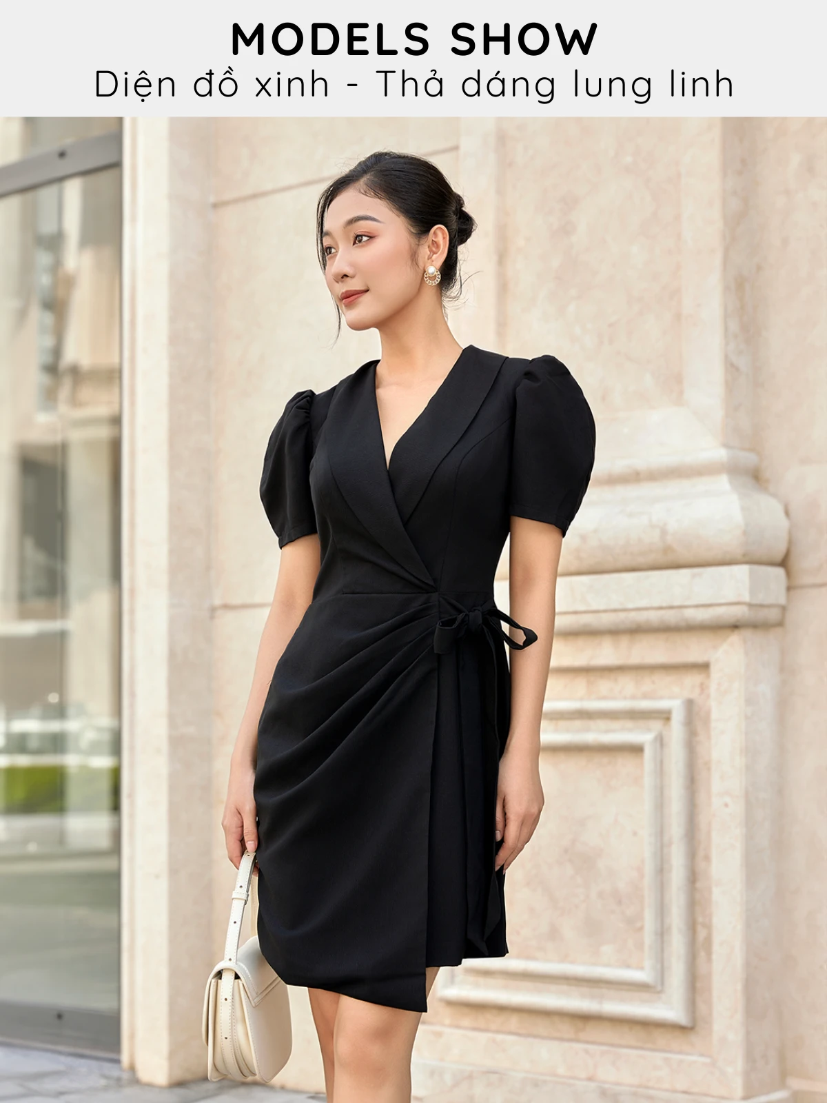 ĐẦM THẮT NƠ AB0418
