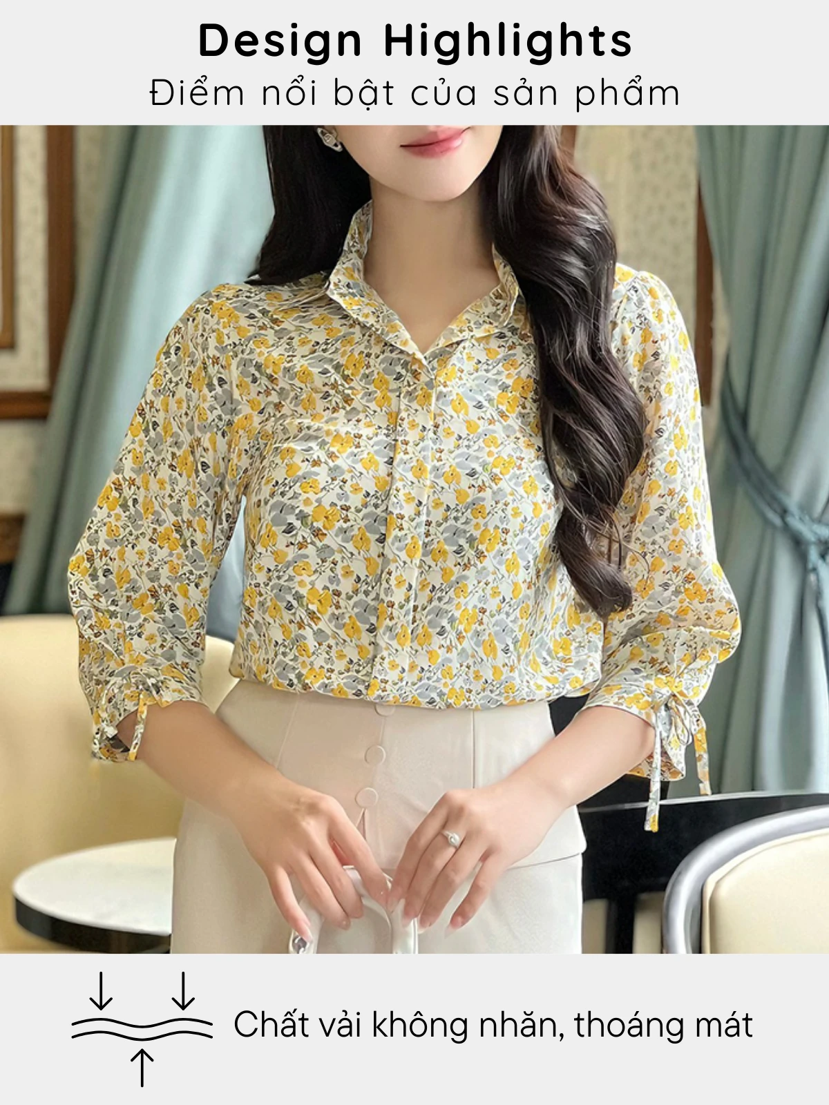 ÁO HỌA TIẾT BÔNG AL0679