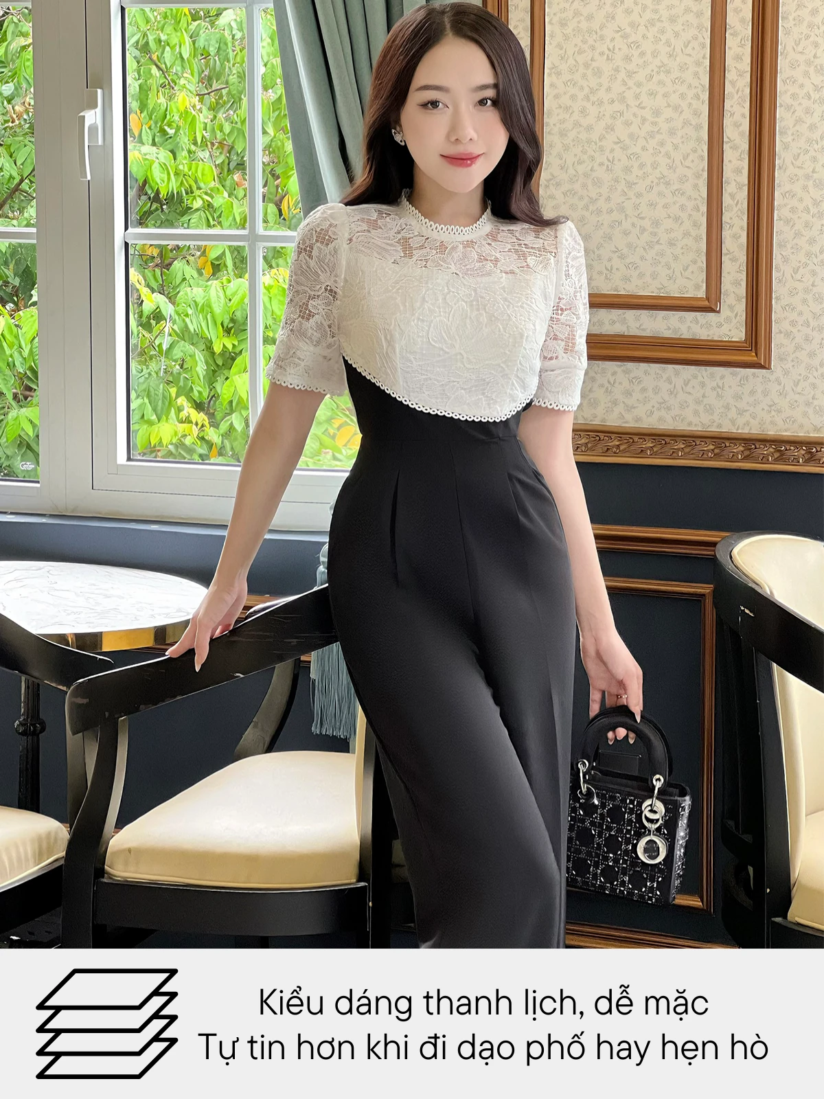 ĐẦM REN LIỀN QUẦN AL0657