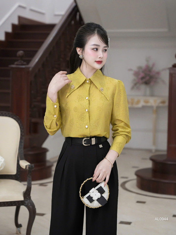 ÁO SƠ MI TƠ DÀI TAY AL0944