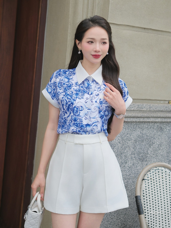 ÁO SƠ MI LỤA AB0497