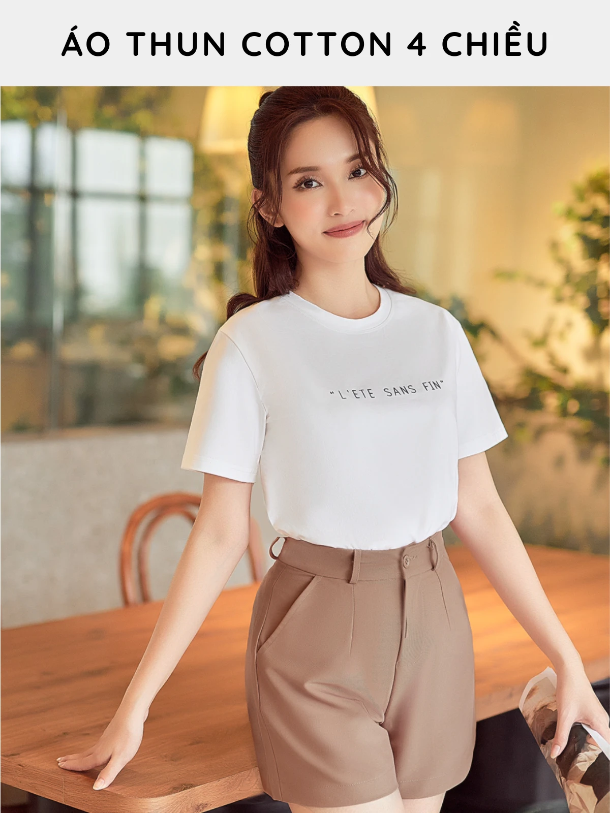 ÁO THUN COTTON 4 CHIỀU AB0374
