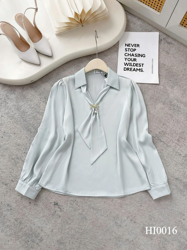 ÁO SƠ MI CỔ NƠ CÁCH ĐIỆU HI0016