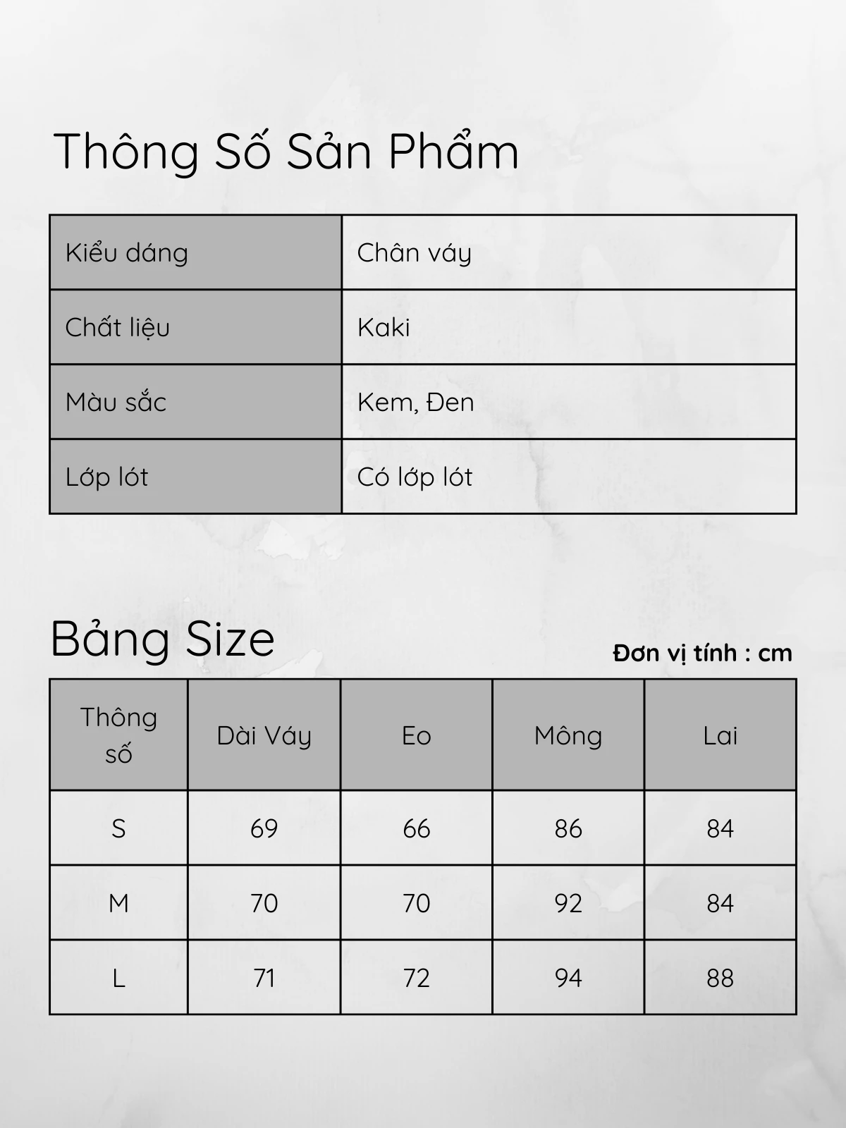 CHÂN VÁY 3 NÚT KẾT AL0661