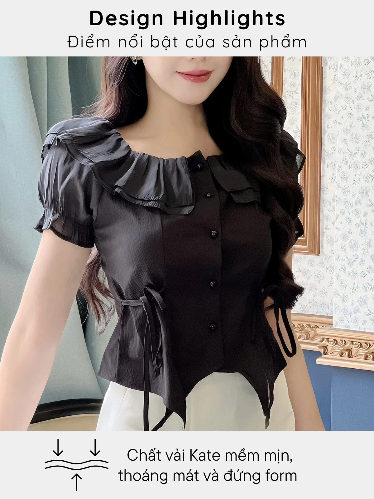 ÁO PHỐI CÚC NGỌC TRAI AL0709
