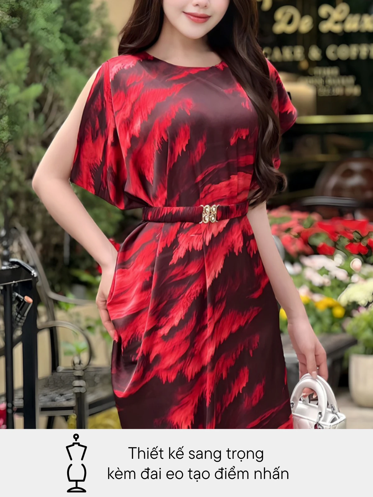 ĐẦM VẠT XÉO ĐAI EO TK0006