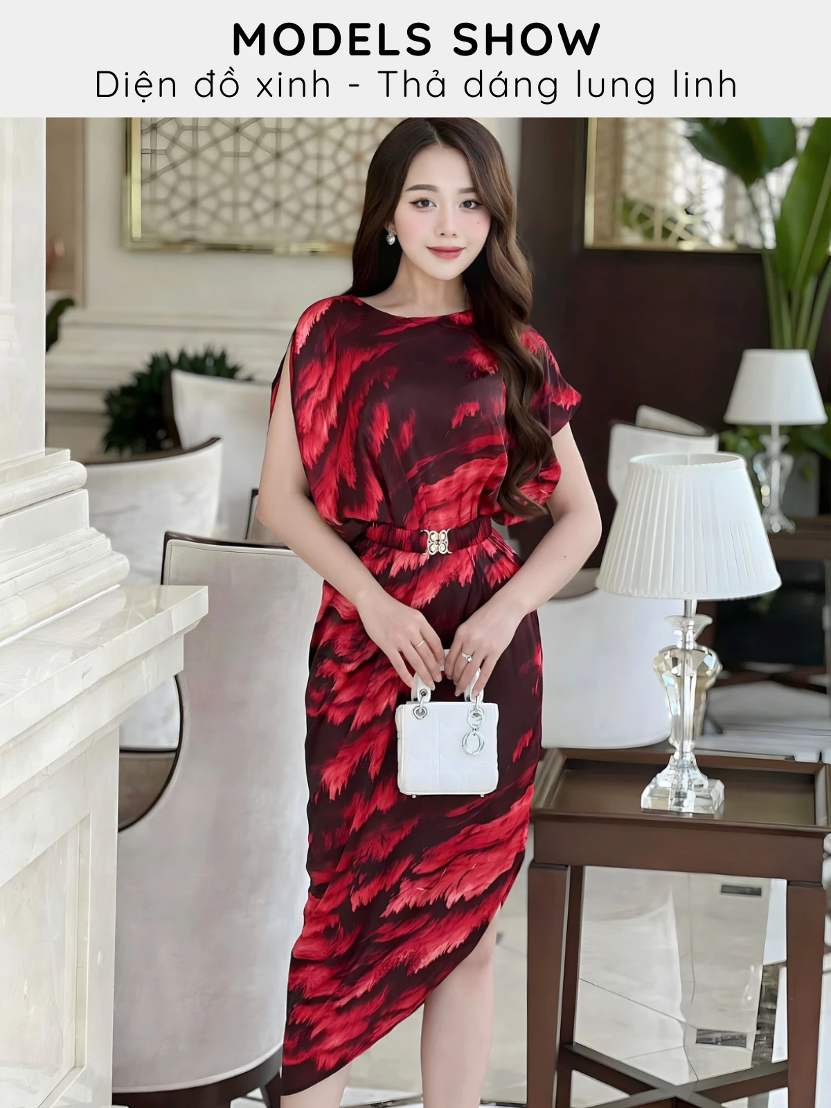 ĐẦM VẠT XÉO ĐAI EO TK0006