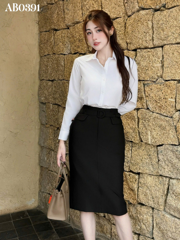 SƠ MI CƠ BẢN TAY DÀI AB0391
