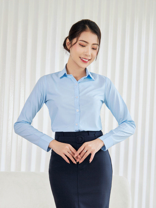 SƠ MI CƠ BẢN TAY DÀI AB0391