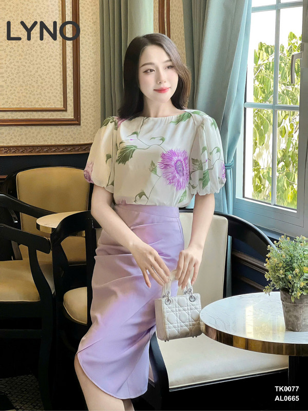 ÁO KIỂU HỌA TIẾT TK0077