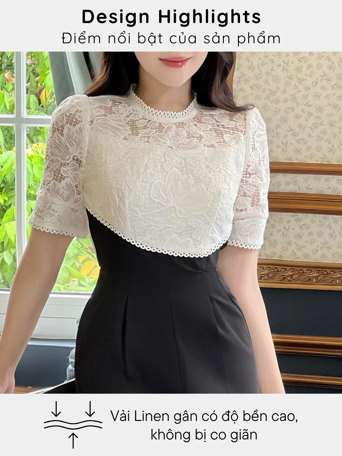 ĐẦM REN LIỀN QUẦN AL0657